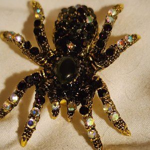 Black Tarantula Brooch